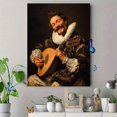 thumbnail image 4 of Lute Player Musician Oil Painting Canvas Print Home Wall Art, 4 of 8
