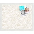 thumbnail image 2 of PinPix 17x14 Custom Cork Bulletin Board White Sand Poster Board Has a Fabric Style Canvas Finish, Framed in White Sand, by ArtToFrames (PinPix-1880), 2 of 5