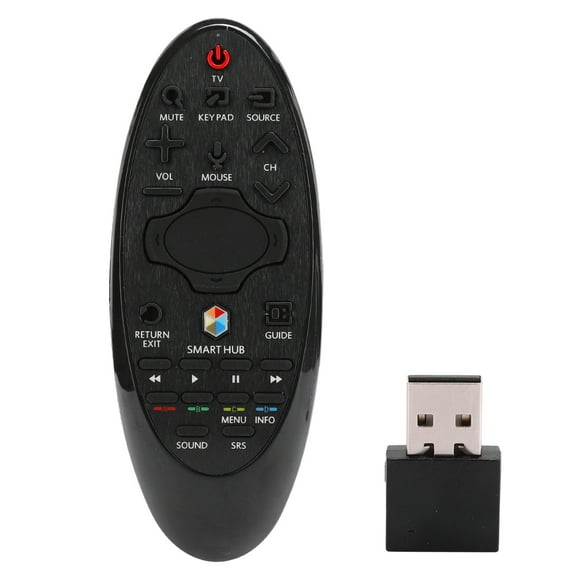 Mando a Distancia de TV para Samsung SR-7557 HUB Mando a Distancia de Repuesto para Smart TV Negro
