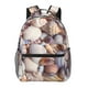thumbnail image 1 of Balery Sea Shells Mochila Escolar Impresa, Mochila Ligera para Viajes Casual, Mochila Duradera y Cómoda Multifuncional, Mochila para Laptop-One Size, 1 of 5