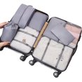 thumbnail image 4 of Packing Cubes 9 Set, Travel Packing Organizers with Large Toiletries Bag for Clothes Shoes, Gray, 4 of 7