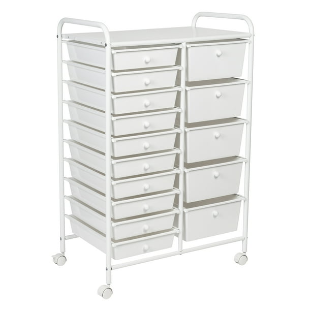 Honey Can Do 15 Drawer Metal Rolling, Metal Storage Cart With Drawers
