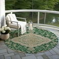 thumbnail image 6 of Addison Rugs Chantille Indoor/Outdoor Traditional Global Emerald Washable Round Rug, 8' x 8', 6 of 6