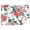 Pioneer Flower Floral-1, variant on Pioneer Flower Floral Print Pattern Rectangle Tablecloth 60"x84",Waterproof Polyester Rectangle Table Cloth, Wipeable Spillproof Polyester Tablecloth for Dining, Camping, Indoor and Outdoor