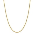 thumbnail image 1 of Leslie's Real 14kt Yellow Gold 2.75mm Solid Regular Rope Chain; 24 inch; Lobster Clasp; for Adults and Teens; for Women and Men, 1 of 5