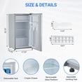 thumbnail image 2 of Bingirl Réfrigérateur Compact à Porte Simple de 3,2 Pi3 avec Congélateur, Mini-Frigo, 2 of 7