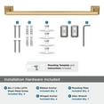 thumbnail image 5 of Amerock Mulholland Champagne Bronze 18 inch (457mm) Towel Bar, 5 of 8