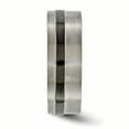 thumbnail image 3 of Edward Mirell Bracelet en Titane Noir Ti Bord Plat 8mm Taille 11, 3 of 4