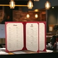 thumbnail image 2 of WeChef Restaurant Menu Covers, Burgundy, 10 Pack, 2 of 9