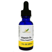 Herb-Science Vitamin B1 (Thiamine), Alcohol-Free Liquid Drops Extract, Support Digestion, Maintain Proper Mental Function & Convert Foods into Energy