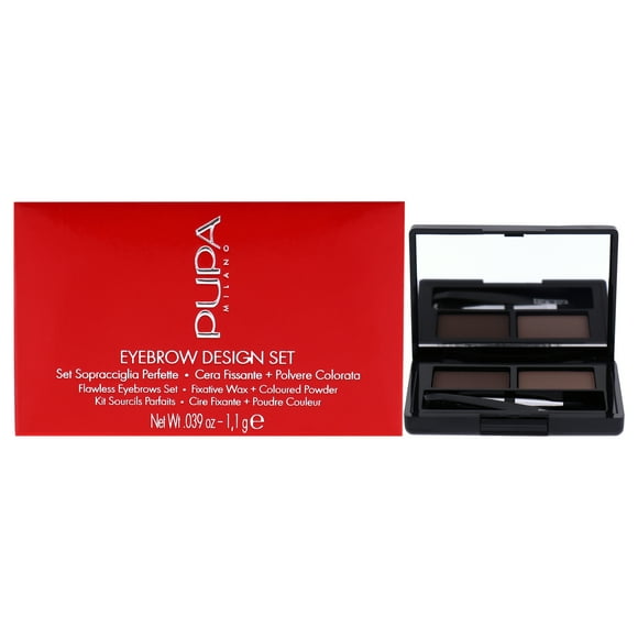 Pupa Milano Set de Cejas Diseño de Cejas 002 Marrón 0.01 oz