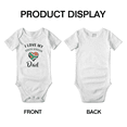 thumbnail image 3 of I Love My South African Dad Heart Flag Baby Bodysuit Newborn Clothes Outfits (White, 0-3 Months), 3 of 5