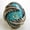 Turquoise Ring, variant on Womens Retro Geometric Alloy Ring Inlaid with Green Turquoise Electroplated Finish Fashion Jewelry
