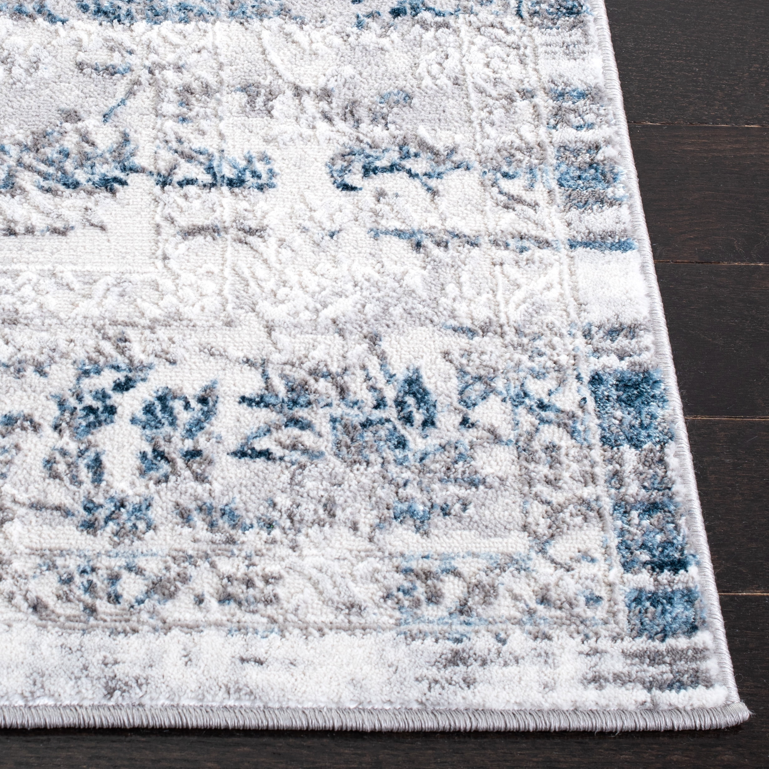 SAFAVIEH Amelia Wessex Abstract Area Rug, Gray/Blue, 4'5" x 6'5"