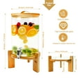 thumbnail image 2 of Iced Beverage Dispensers Glass Drink Dispensers with Stand,2 Gallon Drink Dispenser for Parties,Water Dispenser Countertop,Beverage Dispensers with Spigot,Glass Lemonade Water Dispenser, 2 of 5