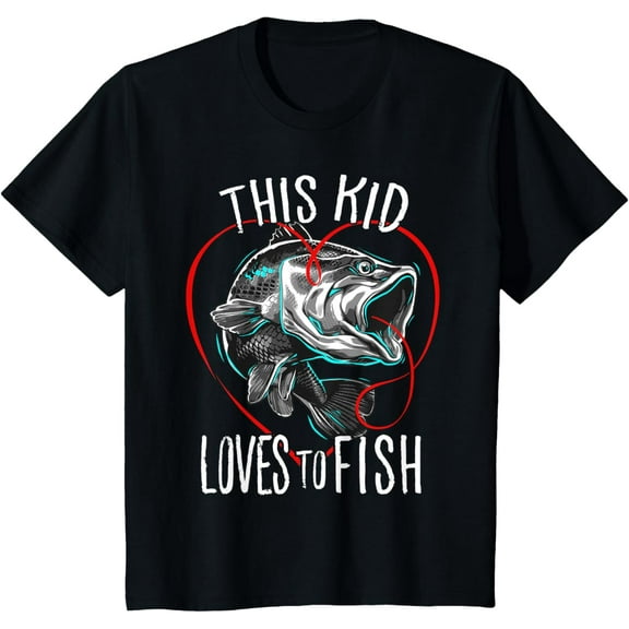 Fishing Shirts Boys This Kid Loves to Fish T-Shirt