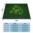 thumbnail image 3 of Ghostbusters Green Flannel Blanket Ultra-Soft Micro Fleece Throw Blanket For Bed Sofa Couch Car Office Unisex Adult Fuzzy Bed Blanket Cozy Kids Throw Blanket 40"x30", 3 of 7