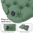 thumbnail image 5 of Btomtd Inflatable Outdoor Seat Cushion Moisture Proof Camping Mat Portable Butt Pad Thickened Portable Foldable Chair Cushion - 14.17x11.02 inch, Green, 5 of 6