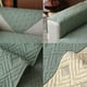 thumbnail image 5 of Granjero Gordo Funda de sofá acolchada geométrica de algodón, funda de sofá seccional en forma de L, 1 pieza (no incluye todo el juego), 35,4 x 35,4 pulgadas, verde, 5 of 5