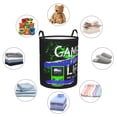 thumbnail image 6 of ZNDUO Laundry Basket, Round Laundry Storage Basket, Waterproof Laundry Hamper with Handles, Small Size - Retro Racing Game Pattern, 6 of 8