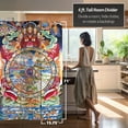 thumbnail image 5 of Oriental Furniture 6 ft. Tall The Wheel of Life Canvas Room Divider - 3 Panel, 5 of 5