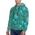 thumbnail image 3 of Rateoe Boho Dreamcatcher Pattern Mens Hoodie, Pullover Hooded Sweatshirt, Kangaroo Pocket Hoodie Ideal for Daily Wear, Travel and Home-Small, 3 of 7