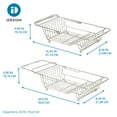 thumbnail image 4 of iDesign Classico Steel Wire Adjustable Over-the-Sink/Countertop Dish Drainer, Satin, 4 of 6