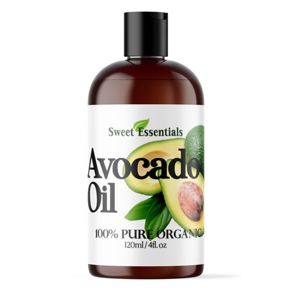 Aceite de aguacate orgánico prensado en frío - 4 oz - Importado 100 % puro, sin OGM, de color dorado