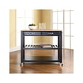 thumbnail image 5 of HomeStock African Adventure Wood Top Kitchen Prep Cart White/Natural, 5 of 10