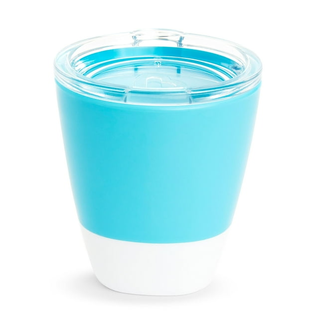 Copa Munchkin Splash Open para niños pequeños con tapa de entrenamiento, 200 ml, azul