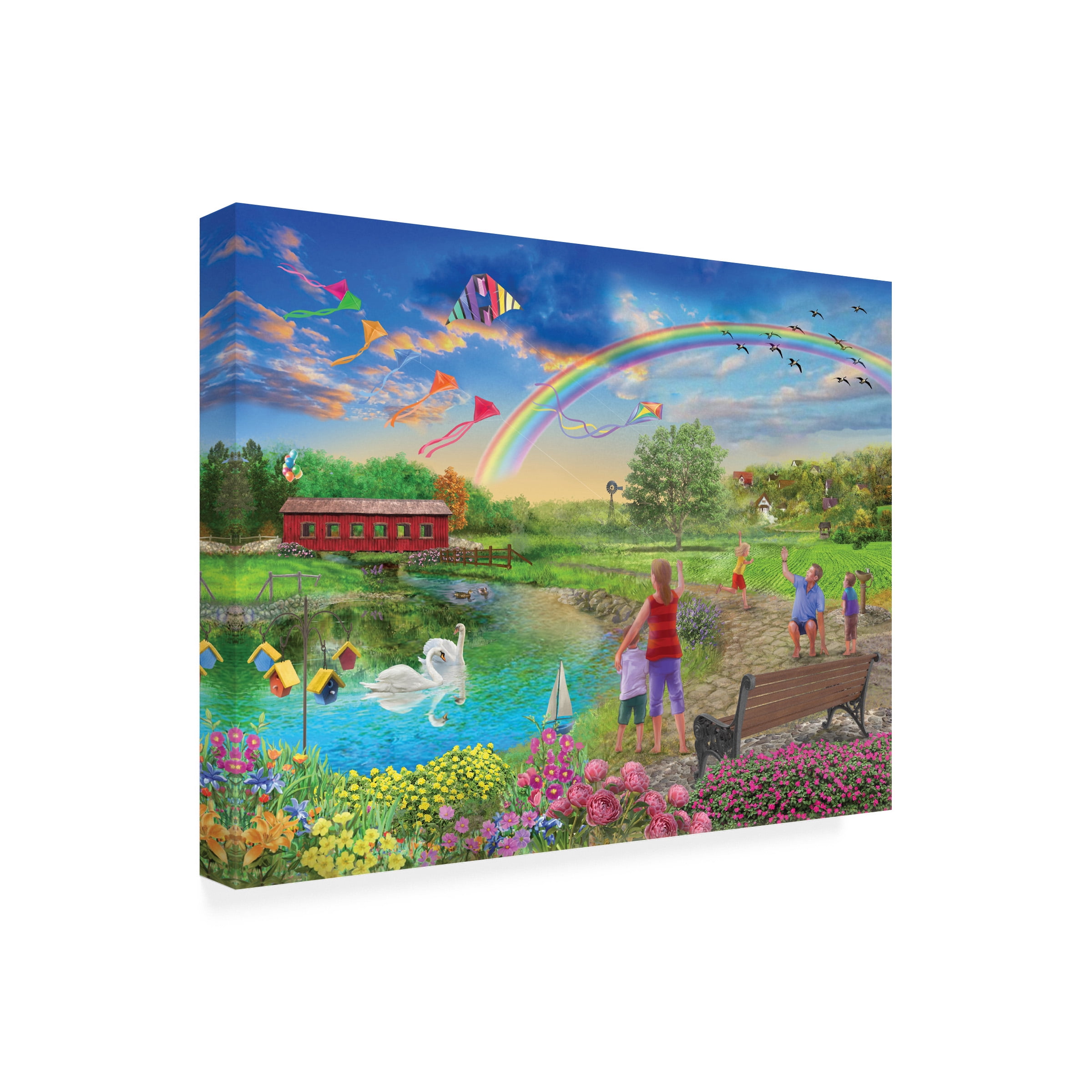 Bigelow Illustrations 'Colorful Skies' Canvas Art