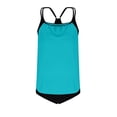 thumbnail image 5 of Nfurl Tankini Bathing Suits for Women Two Piece Tummy Control Modest Tankini Swimsuit with Shorts Ladies Swimwear Summer Vacation Sky Blue,M, 5 of 5