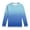 Z2-Blue-mkosplrt kids sun shirts, variant on MKOSPLRT 3-14Y Boys Girls Long Sleeve Rash Guard Ombre Gradient Sun Protection Quick Dry Swim Shirt for Beach