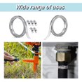 thumbnail image 5 of Abrazadera de manguera ajustable de acero inoxidable, correa de abrazadera de manguera de 3 m con 5 clips brillar Electrónica, 5 of 5