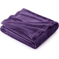 thumbnail image 2 of Gorgeous Home Linen Purple Easy Travel Soft Throw Bed Small Blanket, 2 of 4