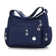 thumbnail image 1 of Bolso Bandolera de Nylon Impermeable con Un Solo Hombro Azul Oscuro, 1 of 5