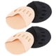 thumbnail image 2 of 2 pares de medias plantillas invisibles para el antepié, calcetines de cinco dedos y almohadillas de soporte para el antepié (negro y color piel), 2 of 5