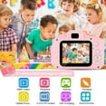 thumbnail image 5 of Kids Selfie Camera, 1080P HD Video Camcorder, Charming Christmas Birthday Gift for Boys 3-10, Portable Game Toy with 32G SD Card (Pink), 5 of 8