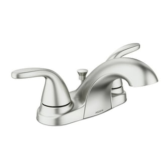 Moen Tiffin 2-Handle Chrome Centerset Bathroom Sink Faucet