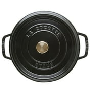 Staub Cast Iron 4-qt Round Cocotte - Matte Black