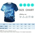 thumbnail image 4 of Rebaike Wolf T-shirt for Men Dark Forest Animal Graphic Tee Shirt, 4 of 7