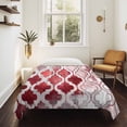 thumbnail image 4 of Red Morocco Tapestry for Bedroom Wall Hanging Tapestry, Rustic Country Smear Street Mottled Art Ceiling Backdrop Tapestries Poster Blanket Wall Decor for Teens Room Living Room Dorm 55" x 73", 4 of 8