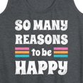 thumbnail image 3 of Instant Message - Inspirational - So Many Reasons to be Happy - Women's Racerback Tank Top, 3 of 6