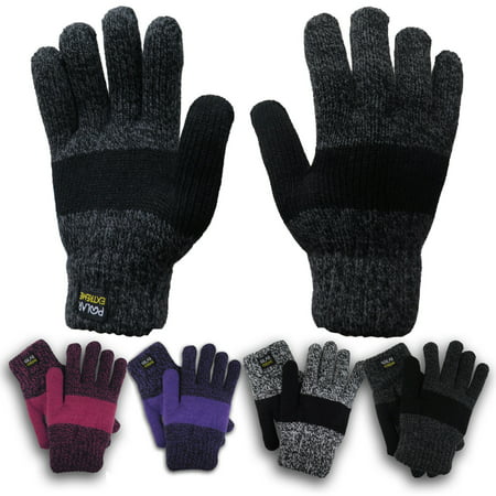 Polar Extreme Women's Thermal  Insulated  Super Warm Winter Gloves (Best Mittens For Extreme Cold)
