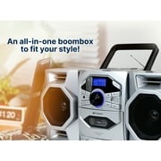 Emerson EPB-4000 Portable CD & Cassette Stereo Boombox with AM/FM Radio, Black