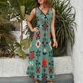 thumbnail image 2 of Bohemian Pattern Vestido Sin Mangas Vestidos Para Mujer, Vestido Suelto De Verano 2025, 2 of 5