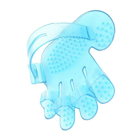 5Pcs Pet Healthcare Grooming Bath Massage Glove Brush Combs Washing Tools for Cat Dog Grooming Blue