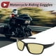 thumbnail image 2 of 1 Set Gafas de Motocicleta Tri-Acetato de Celulosa PC UV400 Gafas de Sol para Deportes al Aire Libre para Motocross, Moto de Tierra, ATV Lente Amarillo Marco Negro y Gris, 2 of 6