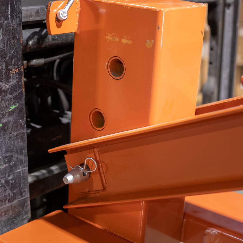 Titan Attachments Fork Mounted Jib Boom Crane: 6,000 lb Max Load Capacity, 138 in Max Length