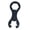 Black, variant on Portable Gas Bottle Wrench Magnetic Gas Wrench Tools Camping Motorhome